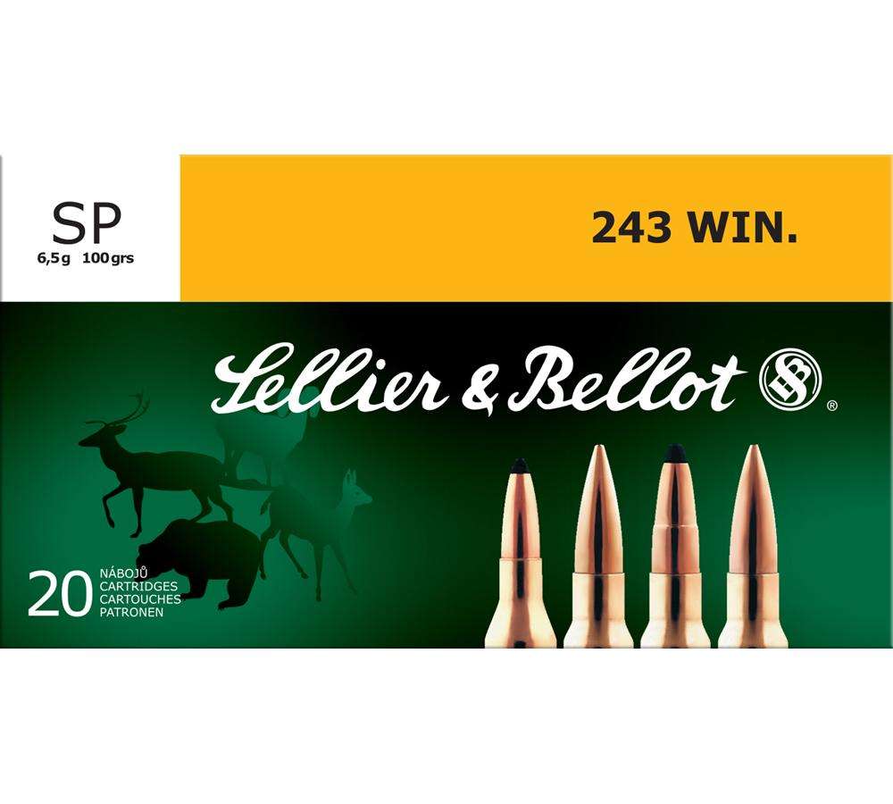 Ammunition Sellier&Bellot Rifle 243Win S&B 243WIN 100GR SP 20/500 • Model: Rifle